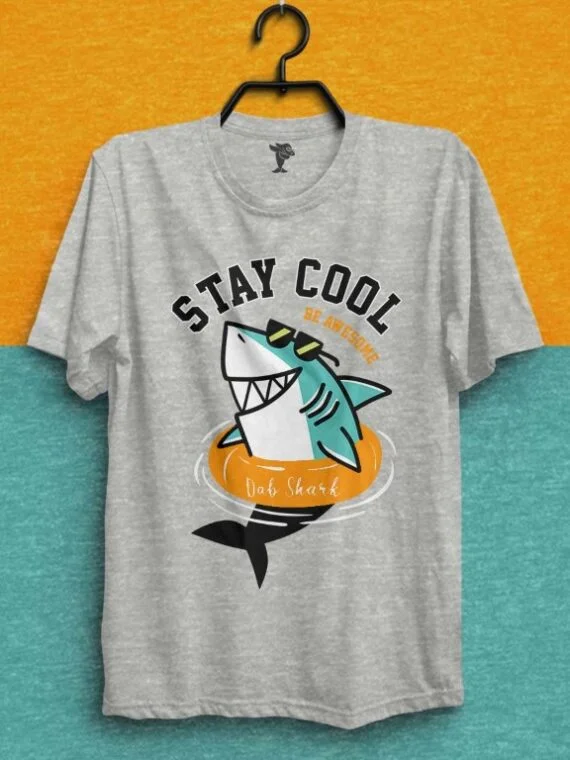 COOL SHARK COTTON T-SHIRT