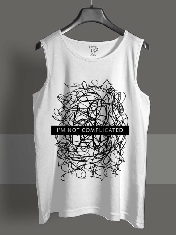 E'M NOT COMPLICATED COTTON SANDO