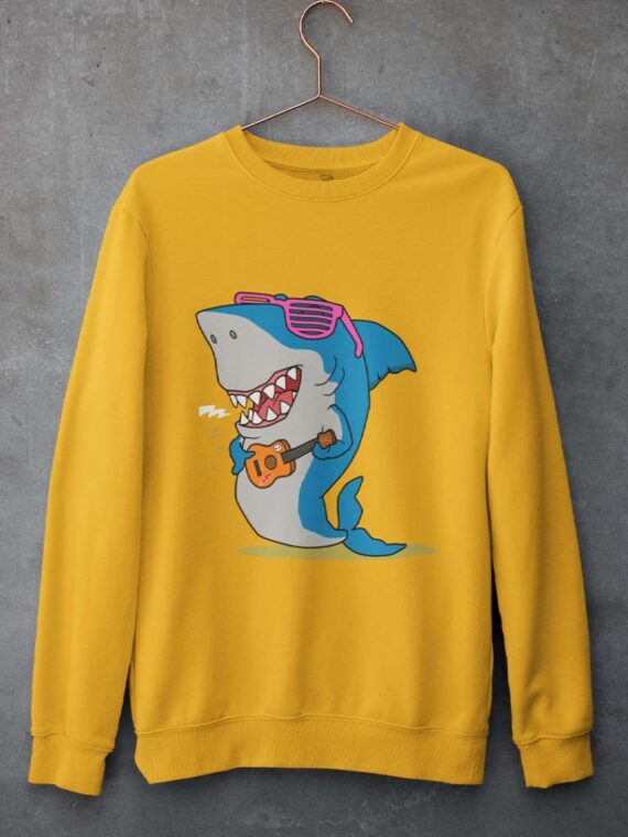 SHARK WITH GUITAR –WOMEN SWEATSHIRT