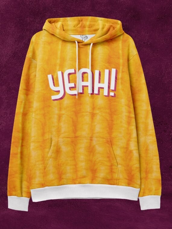 YEAH TIE N DIE PRINTED HOODIE