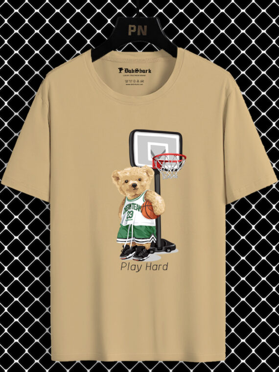PLAY HARD COTTON T-SHIRT